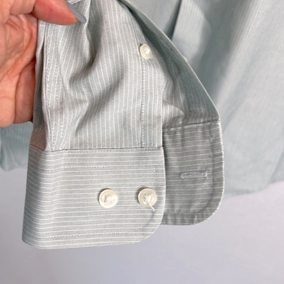 The Men's Store Bloomingdale's Non-iron Single Needle Tailoring Button Down Sz M - Picture 4 of 8